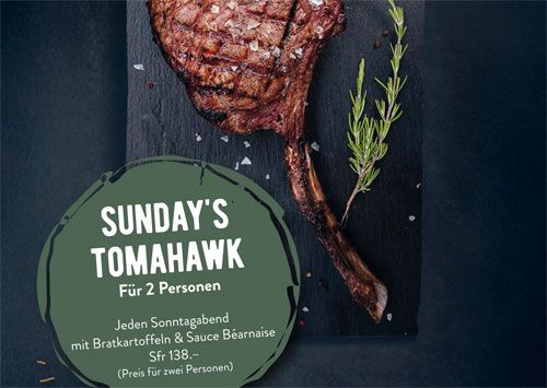 Sunday's Tomahawk für zwei Personen